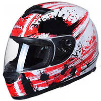 Шлем интегральный бело-красный, размер XXXS, TN0700B-B2, AWINA, AJ0761
