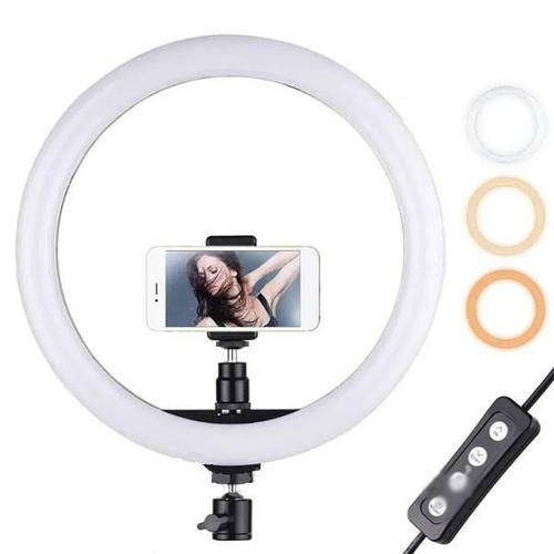 Универсальная кольцевая led лампа для съемки SL300 30см со штативом для ...