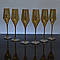 Набір келихів для шампанського Rona Aram 220мл амбер 6508_220, фото 3