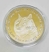 Монета сувенірна Dogecoin, колір: срібло, фото 3