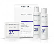 Натуральний кораловий пілінг-порошок + Активатор ( крок 2a + 2b) Deep Sea Herbal Peel Kit, 20х4.5 г + 2х150 мл