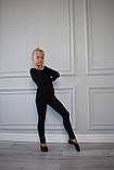 Балетки чорні для танців тканинні Vlad&K, фото 6