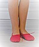Червоні балетки для танців тканинні Vlad&K (Україна), фото 7