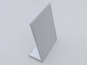 Підставка-вітрина для сережок на 30 пар сірого кольору (велюрова), фото 2