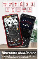 ANENG, AN9002, Bluetooth-мультиметр TrueRMS, точність: ±0,5%, відліків: 6000, NCV, температура, фото 4