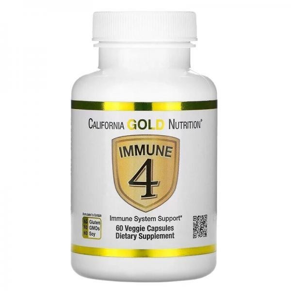 Для імунної системи California Gold Nutrition Immune 4 60 Veggie Capsules