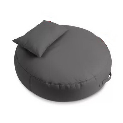 Крісло-мішок Таблетка з подушкою 30х20 см, тканина Оксфорд 600D Black, Ø 50х20 см (Тia-sport ТМ)