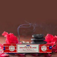 Благовония НАГ ЧАМПА КРОВЬ ДРАКОНА (NAG CHAMPA DRAGON'S BLOOD, SATYA), 15 грамм - уникальный цветочный аромат