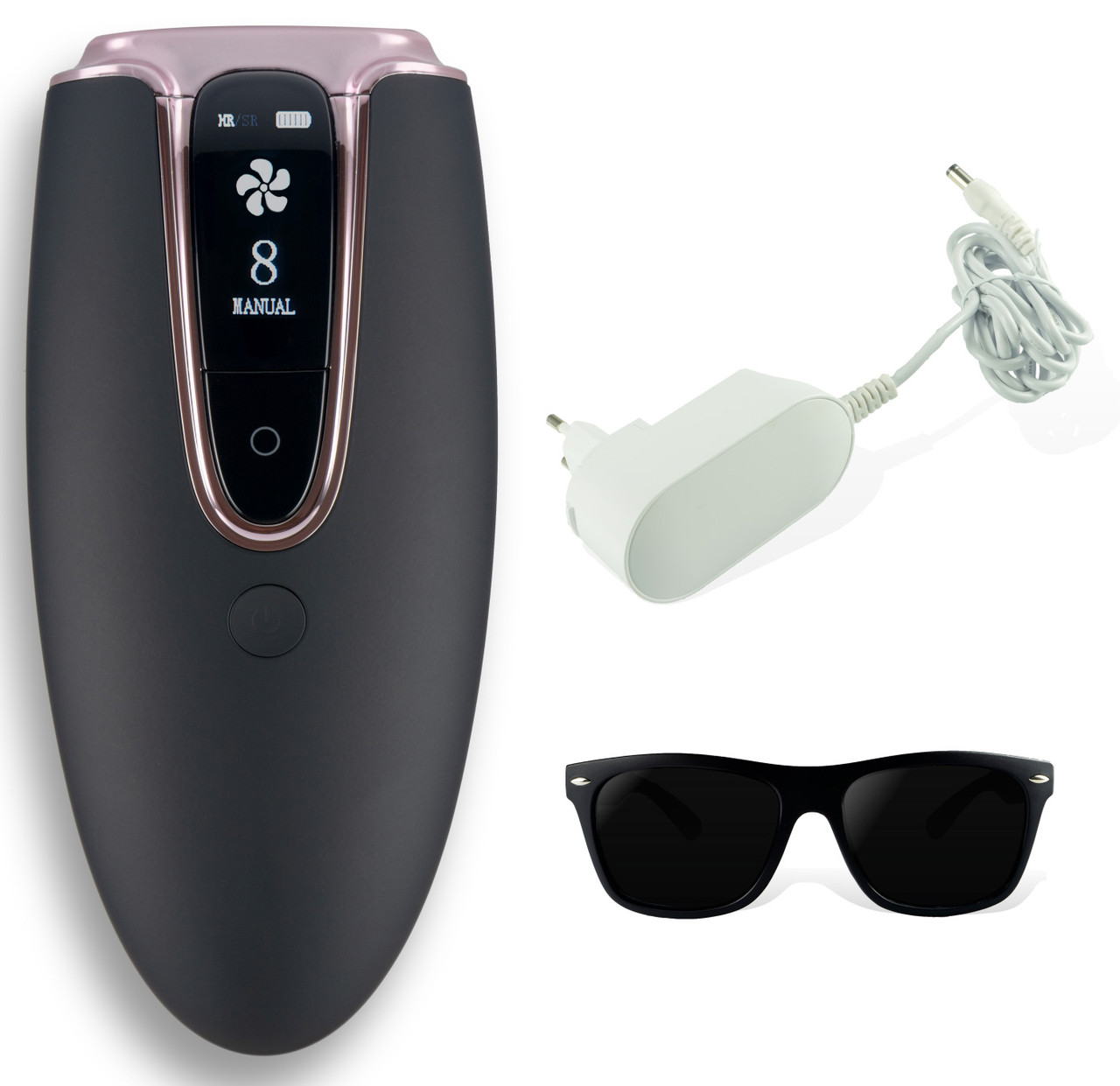 Домашний фотоэпилятор Ellesilk IPL - эпилятор для удаления волос, эпиляции всего тела (черный)