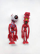 Набір фігурок Сереноголові (SIREN HEAD) 10-12 см м'який гнучкий пластик іграшки (8 шт. у наборі), фото 3