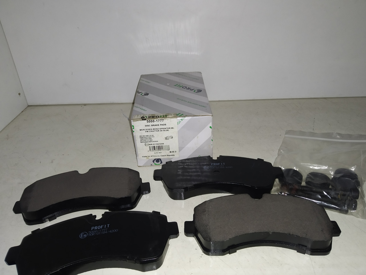 PROFIT Колодки гальмівні передні Mercedes SPRINTER 3.5T 4.6T 5T 06-,VW CRAFTER 30-50 06-, фото 1