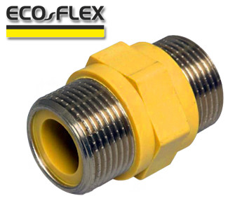 Діелектричний ніпель Eco-Flex 3/4"х3/4" НН, фото 1