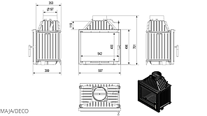 Камінна топка Kratki MAJA 12 DECO, фото 2