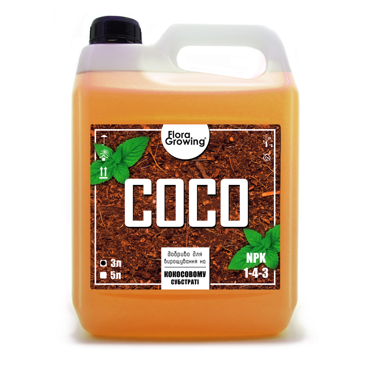 3 л Добриво Coco для вирощування в кокосовому субстраті