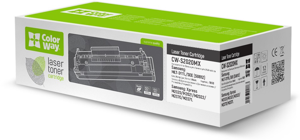 Картридж ColorWay Samsung MLT-D111L/SEE SL-M2020/2020W/2070 (CW-S2020MX), фото 1