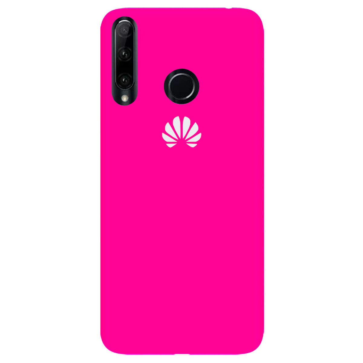 Чохол Silicone case Premium для Huawei P40 Lite E/Y7P Shiny Pink (21) яскраво рожевий