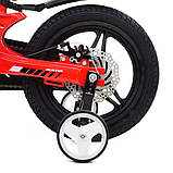 Велосипед дитячий двоколісний на магнієвій рамі Profi LMG14233 14" зріст 90-115 см вік 3 до 6 років червоний, фото 5