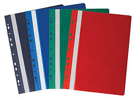 Папка-швидкозшивач А4 Buromax Professional з перфорацією, фактура глянець, мікс кольорів