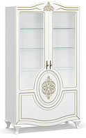 Шкаф витрина 2В Милан Мебель Сервис 102х184х46 см Белый