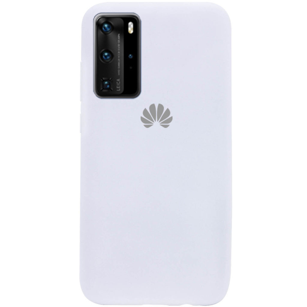 Чохол Silicone case Premium для Huawei P40Pro White (09) білий