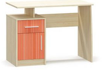 Стол компьютерный Симба Мебель Сервис 100х55х75 см Береза/Красный
