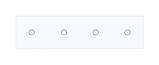 Сенсорний вимикач 4 сенсора (1-1-1-1) Livolo білий скло (VL-C704-11), фото 2