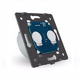 Механізм сенсорний прохідний вимикач 2 сенсора Livolo (VL-FC2S-2G), фото 4