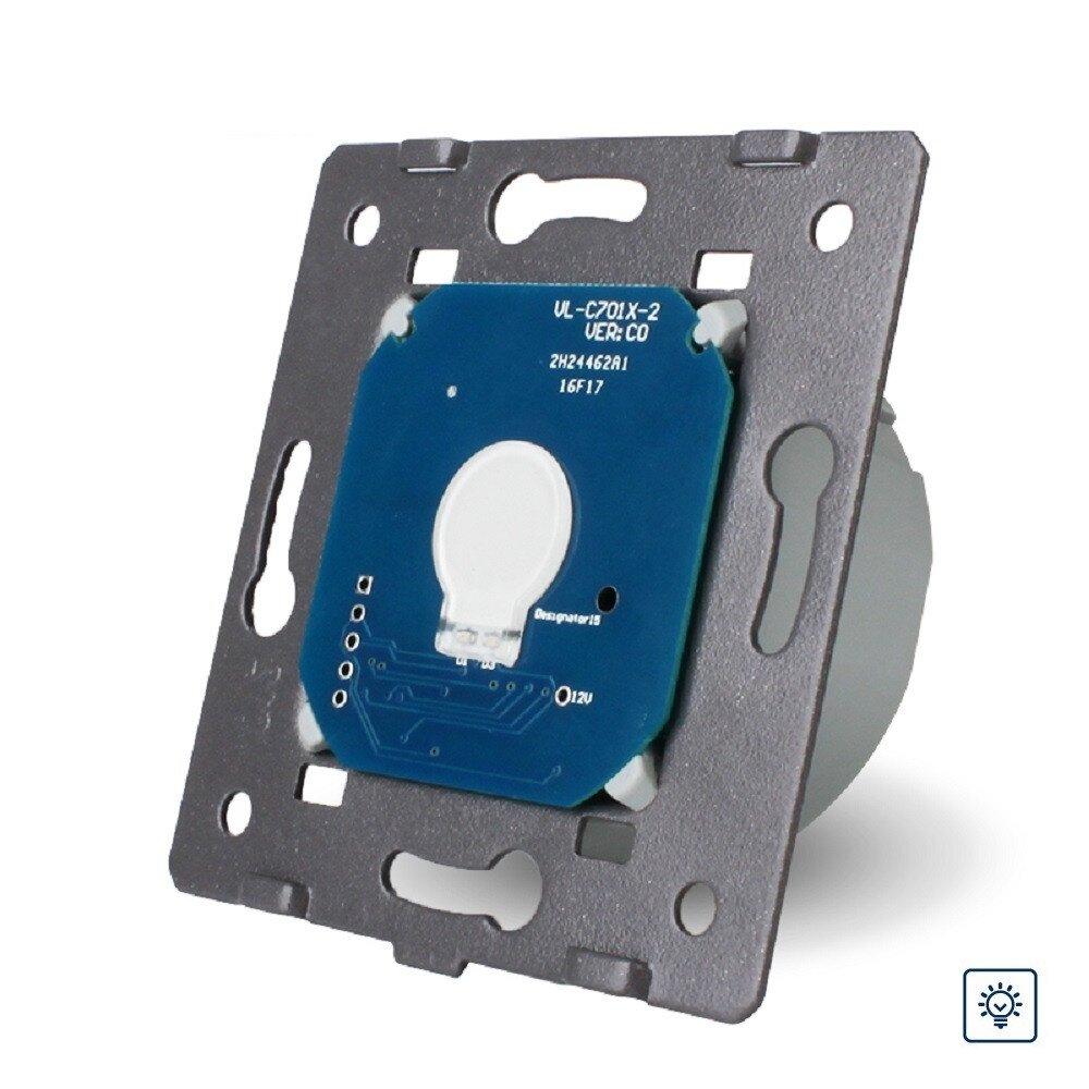 Сенсорний димер-вимикач LIVOLO, 2А 230В, без нейтралі (VL-FC1D2-2G), фото 1