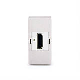 Механізм розетка HDMI Livolo сірий (C7-1HD-15), фото 3