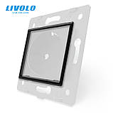 Декоративний ободок для розетки LIVOLO чорний (VL-ZCP05001-2B), фото 2