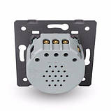 Сенсорний вимикач LIVOLO, 2-сенсорний, прохідний / перехресний, 5А 230В, без нейтралі (VL-FC2S-2G), фото 6