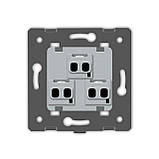 Механізм універсальна розетка 12 стандартів в 1 Livolo сірий (VL-FCT22 16A-2IP), фото 2