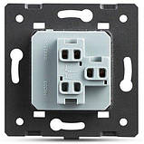 Механізм одноклавішний вимикач Livolo чорний (VL-FCMKS-2BP), фото 3