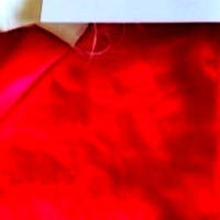 Атлас тканина червона 10 см*150 см відріз