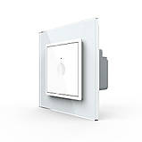 Сенсорний вимикач Sense 1 сенсор Livolo білий (722000111), фото 2