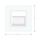 Світильник для сходів підлоги білий скло, 2700K, 230В, 0.35Вт Livolo (VL-C7FCL1-2WP), фото 6