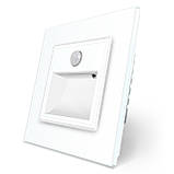 Cвітильник автоматичний для сходів підлоги датчик руху темряви, білий, 2700K, 220В, 0.35Вт, огляд 120°,, фото 3