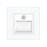 Cвітильник автоматичний для сходів підлоги датчик руху темряви, білий, 2700K, 220В, 0.35Вт, огляд 120°,, фото 4