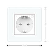 Розумна розетка ZigBee з заземленням Livolo білий (704000811), фото 8