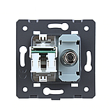 Розетка LIVOLO телевізійна + комп'ютерна RJ-45 (8P8C Cat.6), біла, з пилозахистом, модуль (C7-1V1C-11), фото 3