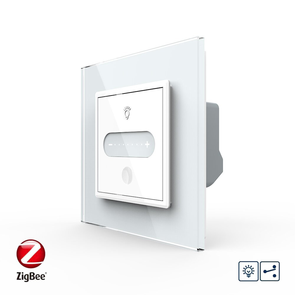 Розумний сенсорний прохідний димер Livolo білий ZigBee (VL-C7FC1SDZ-2WP)