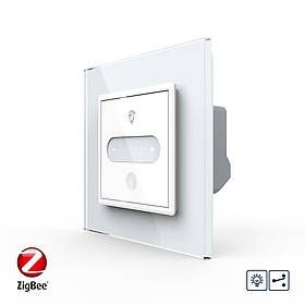 Розумний сенсорний прохідний димер Livolo білий ZigBee (VL-C7FC1SDZ-2WP)