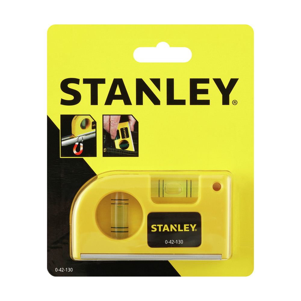 Будівельний міні магнітний рівень Stanley "Pocket Level" 0-42-130
