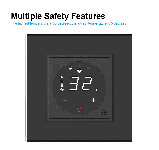 Термостат (терморегулятор) сенсорний для внутрішньопідлогового конвектора водяного опалення та фанкойла, фото 8