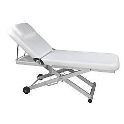 Стаціонарний масажний стіл з електроприводом з підігрівом кушетка масажне електричне регулювання висоти