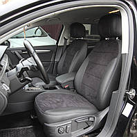 Авточехлы Volkswagen Passat B6 Sedan 2005 2010 Recaro (Экокожа+Антара) Чехлы в салон