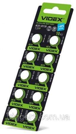 Батарейки Videx AG10, фото 1