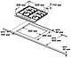Газова варильна поверхня плита Grunhelm GPG 6136 BEF (4 конфорки, чавун, ,емаль), фото 10