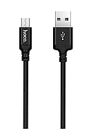 Кабель HOCO microUSB X14 Times Speed 1.0m Black