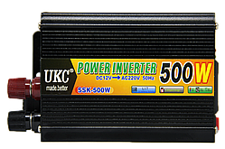 Перетворювач напруги (SSK500W) (інвертор) UKC 12v-220v 500W